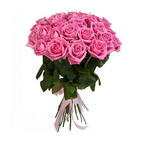 Купить 25 розовых роз с доставкой по Абатскому