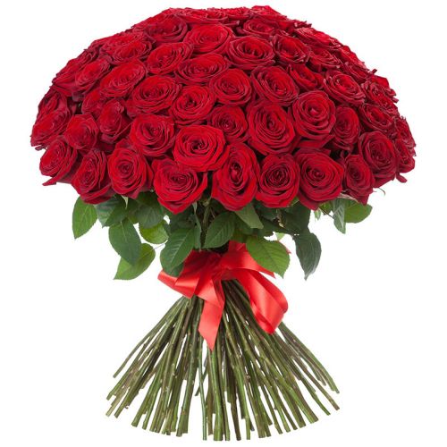 Купить 101 красную розу с доставкой по Абатскому