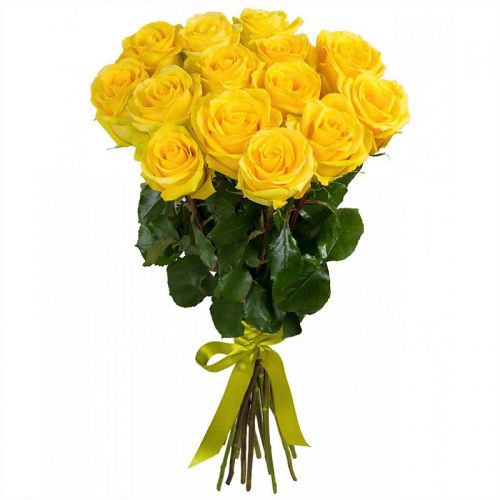 15 желтых роз с доставкой по Абатскому